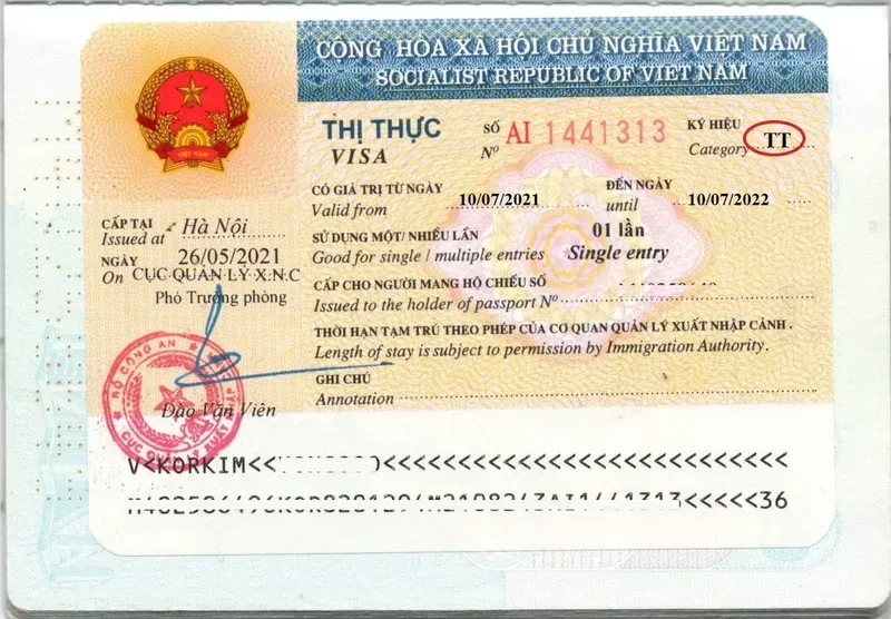 C&aacute;c loại Visa Việt Nam cho người nước ngo&agrave;i