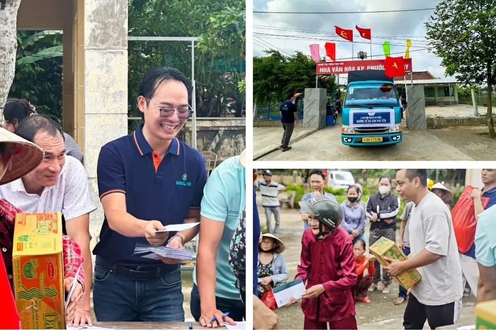 Haviland hướng về b&agrave; con v&ugrave;ng lũ